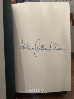 BILL & HILLARY CLINTON SIGNED BOOKS GIVING & IT TAKES A VILLAGE 1st EDITION HC
