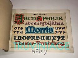 BUNTE SCHRIFTEN VORLEGEBLATTER C. 1890 Sign Writing book typography signwriting