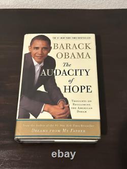 Barack Obama, The Audacity of Hope (2006) SIGNED, 1st Edition POTUS