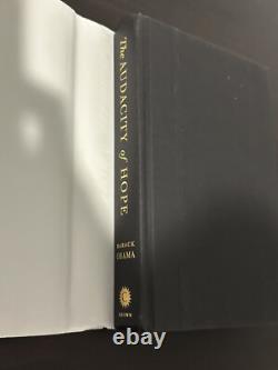 Barack Obama, The Audacity of Hope (2006) SIGNED, 1st Edition POTUS