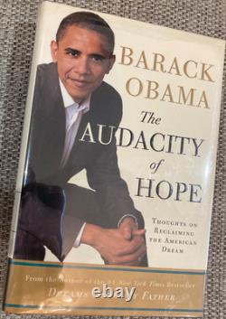Barack Obama signed1st Edition Audacity of HopeWhite House Bookplate + Letter