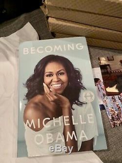 Becoming SIGNED by MICHELLE OBAMA Brand New Hardback 1st Edition Autograph