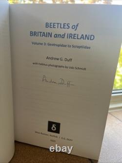 Beetles Of Britain & Ireland Vol. 3 Signed 1st Edition Copy Andrew G Duff