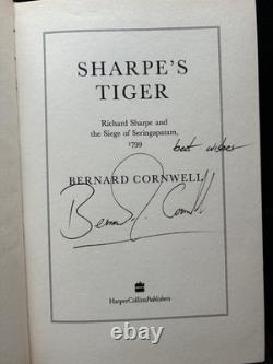 Bernard Cornwell SHARPE'S TIGER Signed 1st/1st UK HB 1997 First Edition