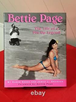 Bettie Page Signed The Life Of A Pin Up Legend Hardcover (1996) 1st Edition