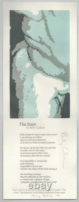 Billy COLLINS / THE STARE Signed Broadside 1st Edition 2006 #204362