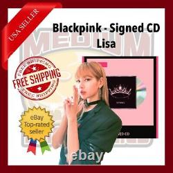 Blackpink The Album CD with Signed Cover Autograph by Lisa US Seller In Hand