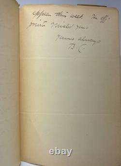 Bliss CARMAN / The Friendship of Art with ALS Signed 1st Edition 1904