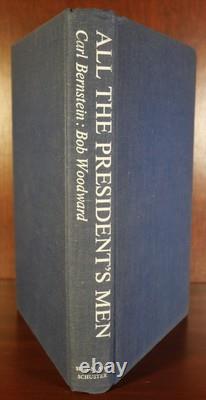 Bob Woodward Carl Bernstein / All The President's Men SIGNED 1st Edition 1974
