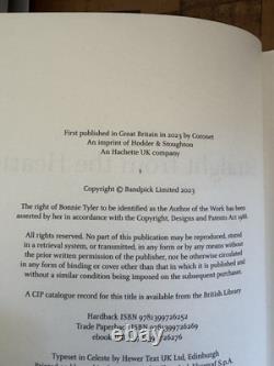 Bonnie Tyler Straight From The Heart Signed 1st Edition HB Book