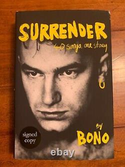 Bono SIGNED BOOK Surrender 1ST EDITION Hardcover U2 Singer