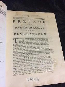 Book of Revelation APOCALYPSE Mather WITCH TRIALS Moses Lowman RARE Reformed