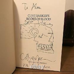 Books Of Blood, Clive Barker, Stealth Press, 1st Edition, SIGNED with DRAWING