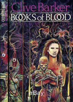 Books of Blood Clive Barker First 6-volume HC set cover art by Clive! All Signed