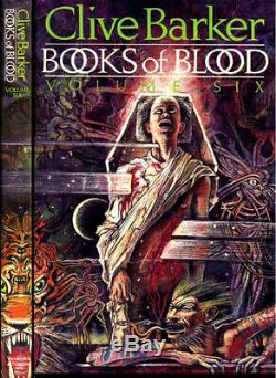 Books of Blood Clive Barker First 6-volume HC set cover art by Clive! All Signed