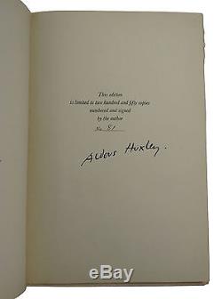 Brave New World ALDOUS HUXLEY Signed Limited Edition First US 1st 1932