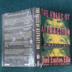 Bret Easton Ellis / The Rules of Attraction Signed 1st Edition 1987