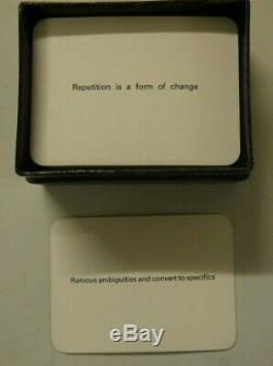 Brian Eno & Peter Schmidt Oblique Strategies 1975 1st Edition Hand Signed Rare