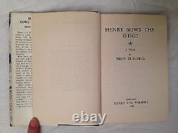 Brian Glanville SIGNED Henry Sows the Wind 1st/1st 1954 Scarce Novel