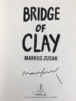 Bridge of Clay by Markus Zusak. Signed, 1st Edition, 1st Print