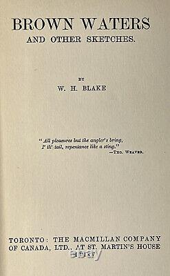 Brown Waters and other Sketches by W. H. Blake 1915 signed 1st edition hardback