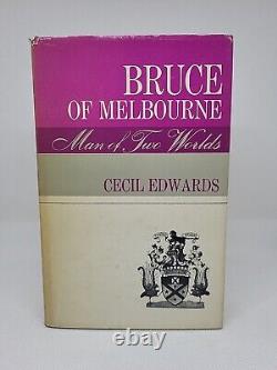 Bruce Of Melbourne Cecil Edwards SIGNED 1st Hardback 1965