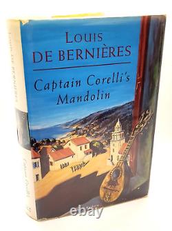 CAPTAIN CORELLI'S MANDOLIN Louis de Bernières SIGNED 1st/1st 1994 VGC DJ