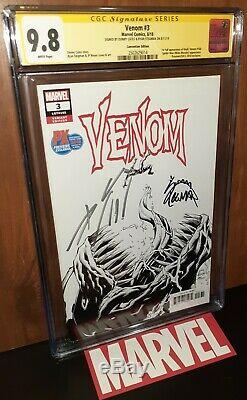 CGC 9.8 ss Signed Donny Cates Ryan Stegman Venom 3 Convention Edition. 1st Knull