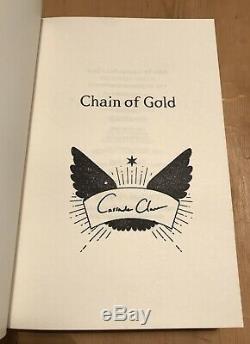 CHAIN OF GOLD Cassandra Clare STAMP SIGNED Last Hours Shadowhunters ILLUMICRATE