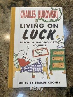 CHARLES BUKOWSKI Signed LIVING ON LUCK Limited Edition 1995 NUMBERED Fine #118
