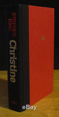 CHRISTINE (1983) SIGNED by STEPHEN KING, 1st Edition, PLYMOUTH FURY TERROR TALE