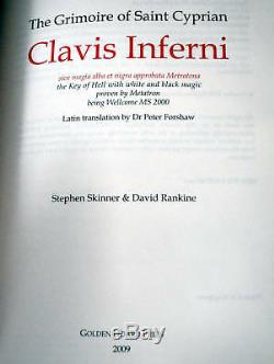 CLAVIS INFERNI Key To Hell Deluxe LE/100 Signed Grimoire of St Cyprian Cyprianus