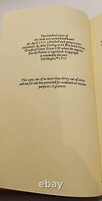 CROW WAKES Ted Hughes SIGNED 1st/1st 1971 EXTREMELY RARE! SALE
