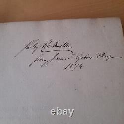 Canonical Histories and Apocryphal Legends SIGNED & 1ST EDITION VELLUM 1874 Book