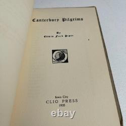 Canterbury Pilgrims Edwin Ford Piper VTG Rare Signed 1st edition