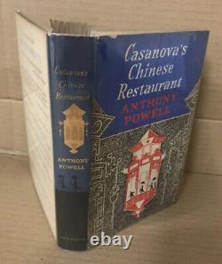 Casanova's Chinese Restaurant Anthony Powell SIGNED H/back with DJ 1960 1st Ed