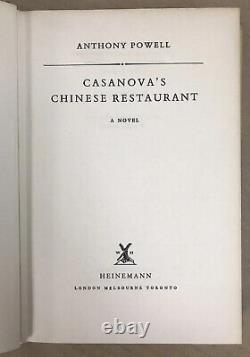 Casanova's Chinese Restaurant Anthony Powell SIGNED H/back with DJ 1960 1st Ed