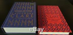 Cassandra Clare Chain of Gold/Red Scrolls Magic SIGNED/Stamped Clothbound Foil