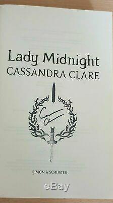 Cassandra Clare Lady Midnight SIGNED Waterstones Runes Edition Dark Artifices 1