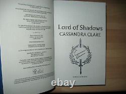 Cassandra Clare Lord of Shadows rune stamp signed 1st Waterstones Dark Artifices