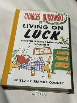 Charles Bukowski Living on Luck Signed, Limited Edition