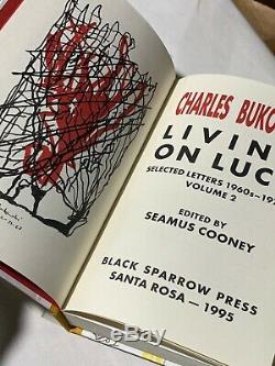 Charles Bukowski Living on Luck Signed, Limited Edition