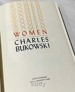 Charles Bukowski WOMEN first, signed limited with scarce BSP announcement laid in