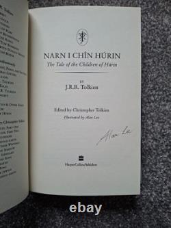 Children Of Hurin J R R Tolkien First Edition Unread Signed Copy Alan Lee 2007