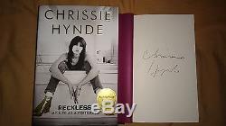 Chrissie Hynde Reckless My Life as a Pretender 1/1 HC DJ Rare Signed Book Memoir