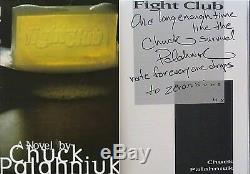 Chuck PalahniukSIGNED & LINEDFight ClubTRUE 1st/1st +Photos! (NOT INSCRIBED!)