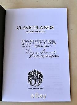 Clavicula Nox 1 ABRAXAS Signed Ryan Anschauung Johannes Nefastos Ixaxaar Satanic