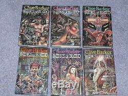 Clive Barker. Books of Blood Volumes I-VI. Signed 1st Editions. Mint