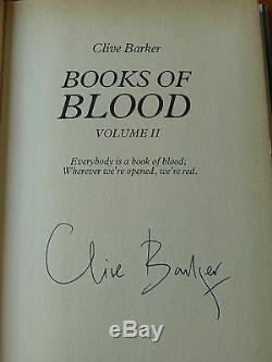 Clive Barker. Books of Blood Volumes I-VI. Signed 1st Editions. Mint