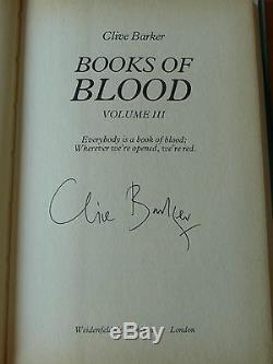 Clive Barker. Books of Blood Volumes I-VI. Signed 1st Editions. Mint